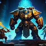 블레이드앤소울 신비로운 상자 드랍 정보 - A dynamic fantasy game scene depicting a group of four diverse adventurers&mdash;tank, healer, and two dam...
